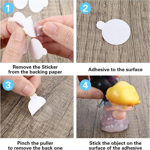300 Pcs Double Sided Adhesive Dot, 20mm Double Sided Dot Stickers Balloon Tape Round Dot Stickers for Balloons Double Sided Clear Tape Dot Stickers for Wall Hanging Party Decoration (20mm/0.79 in) in Saudi Arabia