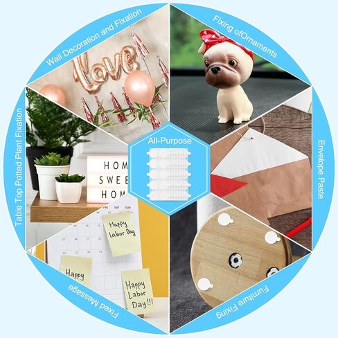 300 Pcs Double Sided Adhesive Dot, 20mm Double Sided Dot Stickers Balloon Tape Round Dot Stickers for Balloons Double Sided Clear Tape Dot Stickers for Wall Hanging Party Decoration (20mm/0.79 in) in Saudi Arabia