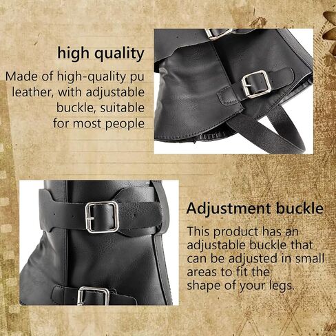 NUMJAW Pirate Costume Men Women Pirate Boot Covers Costume Viking Renaissance Medieval Boots Covers for Halloween Cosplay in Saudi Arabia