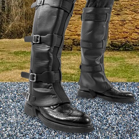 NUMJAW Pirate Costume Men Women Pirate Boot Covers Costume Viking Renaissance Medieval Boots Covers for Halloween Cosplay in Saudi Arabia