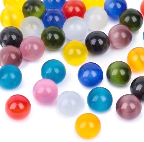 MCPINKY 10PCS Marbles Bulk for Kids, 0.63" Cat Eye Marbles Colored Marbles Bulk in Tinplate Box for Kids Marble Run Marble Games in Saudi Arabia