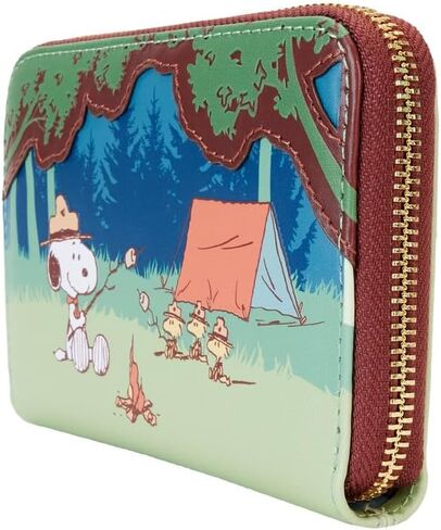 Loungefly Peanuts الذكرى السنوية الخمسين لـ Snoopy's Beagle Scouts بسحاب حول المحفظة، متعددة الألوان، Talla única، كاجوال in Saudi Arabia