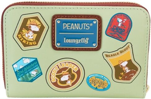 Loungefly Peanuts الذكرى السنوية الخمسين لـ Snoopy's Beagle Scouts بسحاب حول المحفظة، متعددة الألوان، Talla única، كاجوال in Saudi Arabia