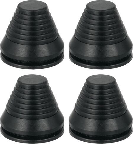uxcell 4 Pcs Tower Shaped Grommet 30mm 1.18 Inch Drill Hole, Rubber Plugs Hole Grommets Protection Gasket Kit for Wire Cable Cord in Saudi Arabia