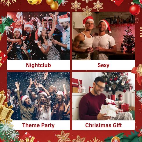 Christmas Underwear for Men Boxer Briefs Sexy Lingerie Sissy Panties Red Boxers Cosplay Costume in Kuwait