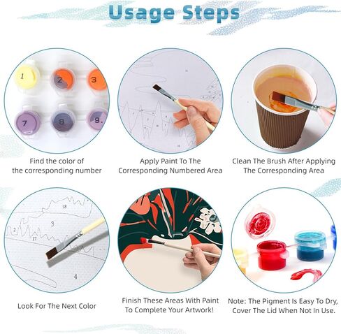 3 Pack Paint By Numbers Kit for Adults - Landscape Adult Beginner Diy Acrylic Pigment Canvas Easy Paint By Numbers - Suitable for Home Space Wall Decoration - 12x16 Inch Arts and Crafts for Adults in Saudi Arabia
