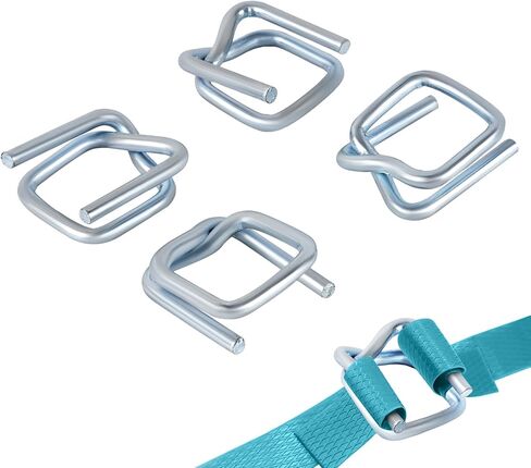 50 قطعة من مشبك الأسلاك، مشبك سلك معدني 3/4، أبازيم سلك الربط، مشبك سلك معدني شديد التحمل 3/4 بوصة لربط الحبل المنسوج، أبازيم قابلة لإعادة الاستخدام سلك معدني قوي وقوة تحمل عالية in Kuwait