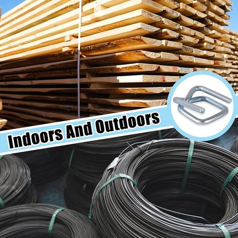 50 قطعة من مشبك الأسلاك، مشبك سلك معدني 3/4، أبازيم سلك الربط، مشبك سلك معدني شديد التحمل 3/4 بوصة لربط الحبل المنسوج، أبازيم قابلة لإعادة الاستخدام سلك معدني قوي وقوة تحمل عالية in Kuwait