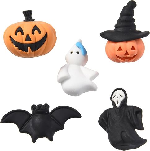 DOMG 300Pcs Mini Halloween Erasers for Kids, Cute Mini Pumpkin Ghost Bat Erasers Bulk for Halloween Classroom Party Favors Goody Bag Filler Gifts in Saudi Arabia