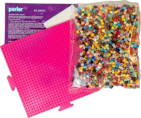 Perler Disney's The Little Mermaid Fused Bead Craft Activity Kit, Includes 9 Patterns, 0, Multicolor 2003 pcs in Kuwait