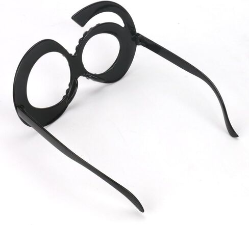 نظارات KAYNO قطعة واحدة سوداء لعيد الميلاد الستين، رقم 60 بإطار كريستالي مضحك، نظارات شمسية مبتكرة لتزيين الاحتفالات، زينة عيد الميلاد ال60 للنساء، نظارات شمسية ونظارات شمسية جديدة للنساء in Kuwait