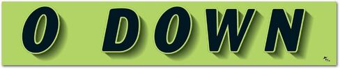 Vinyl Highlights Windshield Slogans Window Stickers (Black Text On Fluorescent Green) (14-1/2" x 2-3/4") (12 per Pack) (PER Month) in Kuwait