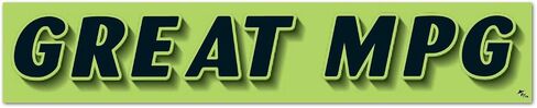Vinyl Highlights Windshield Slogans Window Stickers (Black Text On Fluorescent Green) (14-1/2" x 2-3/4") (12 per Pack) (PER Month) in Kuwait