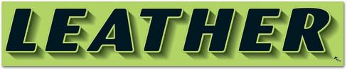 Vinyl Highlights Windshield Slogans Window Stickers (Black Text On Fluorescent Green) (14-1/2" x 2-3/4") (12 per Pack) (PER Month) in Kuwait