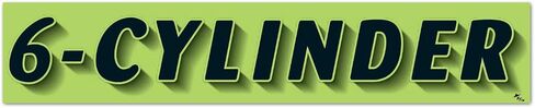 Vinyl Highlights Windshield Slogans Window Stickers (Black Text On Fluorescent Green) (14-1/2" x 2-3/4") (12 per Pack) (PER Month) in Kuwait