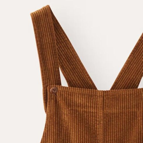 Corduroy Overalls for Women Adjustable Straps Bib Corduroy Jumpsuit with Pocket Fall Winter Fashion Outfit in Saudi Arabia