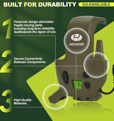 2 Pack W01 Walkie Talkies Compatible with Walker's Razor Slim Electronic Ear Muffs, Outdoors Hunting Shooting Construction Sites Work Shop in Saudi Arabia