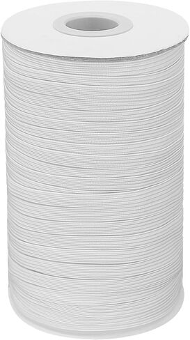 Crafts White Elastic Bands, 50m Length 1/8inch(3mm) Width Flat Elastic Band for Sewing Stretch Elastic Cord for DIY Projects,Sewing Waistband and Pants Waist. in Kuwait
