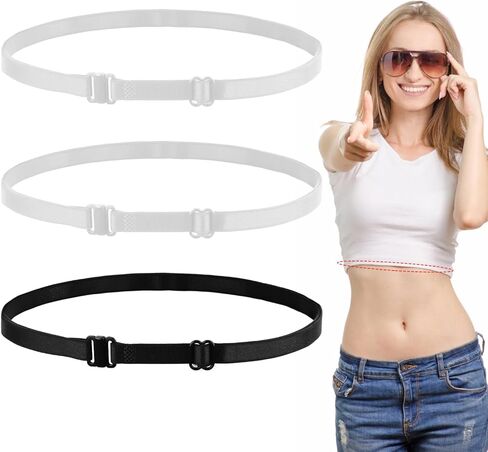 Crop Tuck Bands, Crop Adjustable Band Shirt Tuck Band Elastic Shirt Cropping Band Crop Top Band Tucking Belt for Women in Saudi Arabia