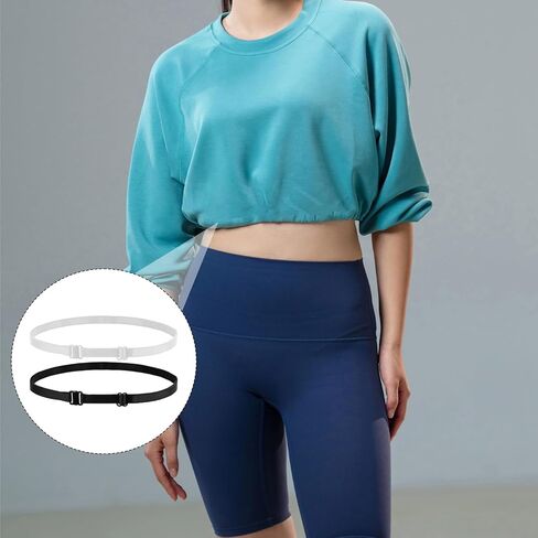 Crop Tuck Bands, Crop Adjustable Band Shirt Tuck Band Elastic Shirt Cropping Band Crop Top Band Tucking Belt for Women in Saudi Arabia