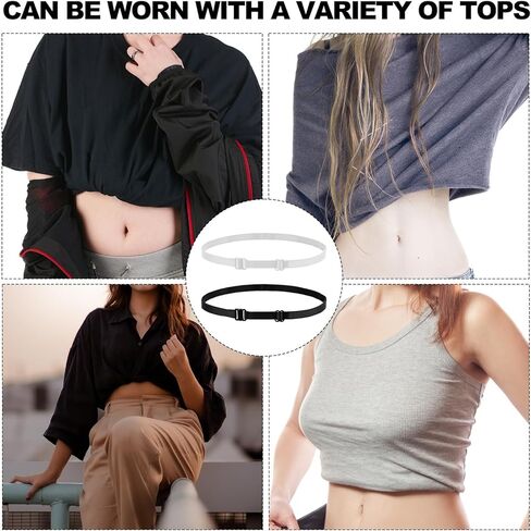 Crop Tuck Bands, Crop Adjustable Band Shirt Tuck Band Elastic Shirt Cropping Band Crop Top Band Tucking Belt for Women in Saudi Arabia