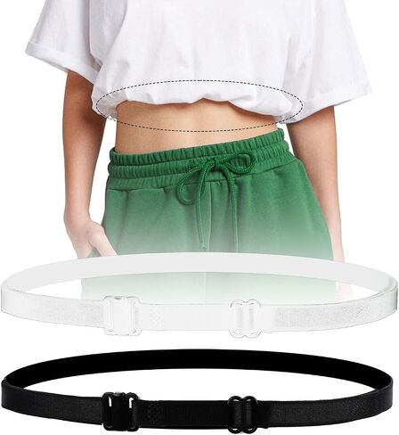 Crop Tuck Bands, Crop Adjustable Band Shirt Tuck Band Elastic Shirt Cropping Band Crop Top Band Tucking Belt for Women in Saudi Arabia