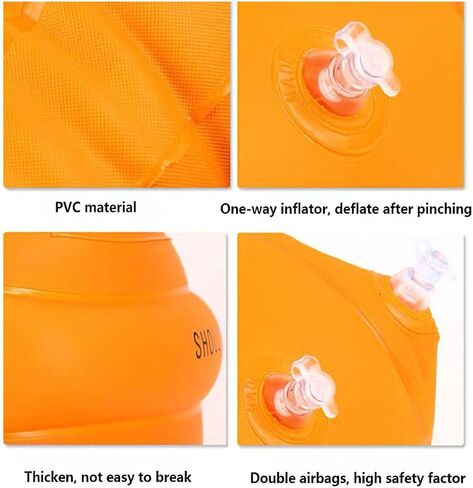 Swim Arm Bands Inflatable Swimming Arm Float Rings Floater Sleeves Roll Up Arm Floaties for Kids and Adults, Pack of 4 in Saudi Arabia