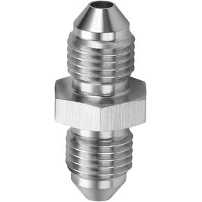 3AN Male to AN3 (3/8-24 UNF) Male Inverted Flare Stainless Steel Brake Adapter Fitting Connector(2pcs)