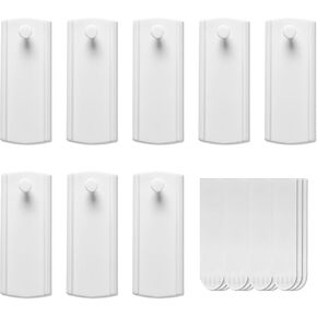 JELLYSUB Large Universal Frame Hanger, 8 Picture Hangers, 12 Large Removable Adhesive Strips, Damage Free Picture Hanging Hooks Heavy Duty, No Nails Picture Hooks