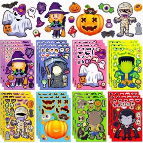 Christmas Stickers for Kids, 36 Sheets Make Your Own Christmas Crafts Activities Sticker for Kids Boys Girls, Christmas Gifts Party Favors Holiday Stickers Christmas Games Goody Bag Stuffers