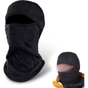 1 PC Cycling Mask, Full Face Protection Cold-proof Ski Mask, Comfortable Heat-locking Warm Motorcycle Helmet Liner Cap, Suitable for Outdoor Skiing and Motorcycles Bicycles (Black)