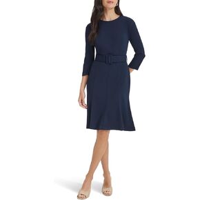 Calvin Klein Women's Scuba Crepe 3/4 Sleeve Founce Skirt