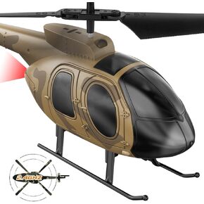 VATOS Remote Control Helicopter for Kids, Camouflage RC Helicopter, 2.4GHz Radio Controlled Helicopter with Gyro 3 Channel Indoor Toy, One-Key Take-Off, Gift for Boys Adults