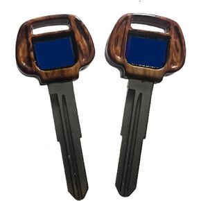 Suitable Fit For 2X Brown Pattern Shape Blank Key GTO Magna Montero Pajero Eclipse Lancer 3000GT Mirage Galant Outlander