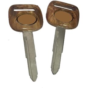 Suitable Fit For 2X Brown Pattern Shape Blank Key Celica Corolla Land Cruiser MR2 Tercel 4Runner Starlet