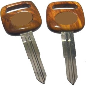 Suitable Fit For 2X Brown Pattern Shape Blank Key Land Cruiser 4Runner MR2 Celica Supra Corolla Cressida Pickup