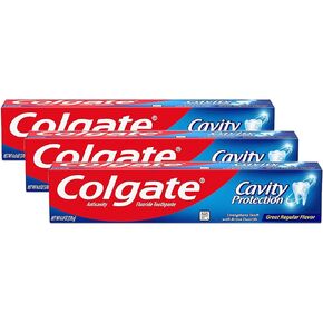 Colgate Cavity Protection Toothpaste, Creat Regular Flavor, Travel Size 1 oz (28g) - Pack of 6