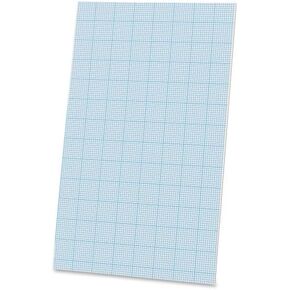 Ampad Cross-section Quadrille Pads - 40 Sheet - 20 lb - Quad Ruled - Legal 8.50" x 14" - 40 / Pad - White Paper