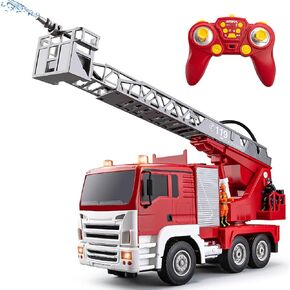 شاحنة رافعة RC ذات 13 قناة، لعبة رافعة تحكم عن بعد 2.4 جيجا مع أضواء وأصوات وخطاف لأعلى وأسفل، سيارة شاحنة كبيرة تعمل بالتحكم عن بعد 1:18 للأطفال الأولاد 16.5 بوصة in Kuwait