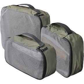 ALPAKA Packing Cube Collection - Small, Medium, and Large Packing Cubes for Travel - Black Weatherproof Fabric Protects Clothes, Shoes, and Gear