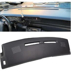 ECOTRIC Dashboard Cover Cap Compatible with 1984-1992 Chevy Camaro Replacement Shell Bezel Dash Pad Overlay Cover