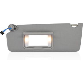 NHILES Left Driver Side Sun Visor Fits for Honda Pilot 2016-2022 Honda Ridgeline 2018-2020 Replacement Sun Shade # 83280-TG7-A12ZB (Wisteria Light Gray)