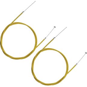 2 PCS 61 Inches 155cm Brake Cable Replacement Accessory Fit for Coleman CT100U CC100X Baja Doodle Bug DB30 98cc 100cc 3hp Motovox MBX10 MBX11 Monster Moto Powersport Mini Bike. (Red)
