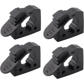 4 PCS Quick Release Shovel Clamp Mount for Tube Roll Bar from 1-1/10'' to 1-3/10'' in Diameter Compatible with Trucks UTVs ATVs Off-Road Vehicles, Black, 4 Set/ Pack