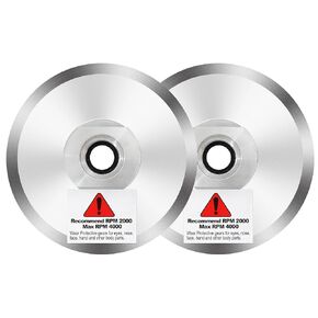 4 Inch Aluminum Backer Pad - 2pcs 4" Hook Loop Backing Pad with Arbor 5/8" 11 for Diamond Polishing Pads
