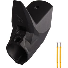 3D Printed - EV Charger Holder SAE J1772 Wall Mount, Non-Rust Electric Vehicle Connector Nozzle Holster Dock, EV Accessories, Outdoor/Indoor, with Screws (Black)