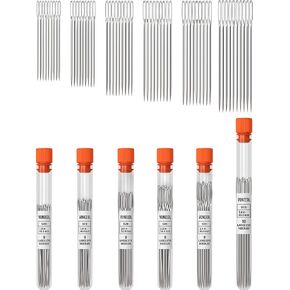 VONEEDL 55 PCS Large Eye Sharp Needles - Easy to Thread Big Eye Sewing Needles, Embroidery Needles (6 Sizes)