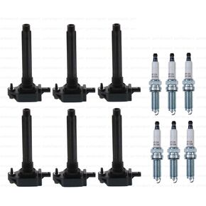 Ignition Tune Up Kit 6 BOSCH Coils + Spark Plugs for Chrysler, for Dodge, for Jeep 3.6L (11-18)