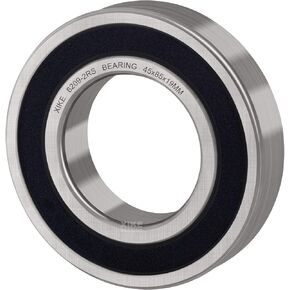 XiKe 2 Pcs 6209-2RS Double Rubber Seal Bearings 45x85x19mm, Pre-Lubricated and Stable Performance and Cost Effective, Deep Groove Ball Bearings.