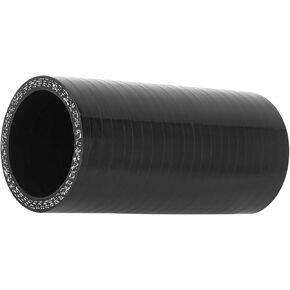 Motoforti Universal Straight Silicone Hose, 40mm ID, Silicone, Black, 1 Pcs